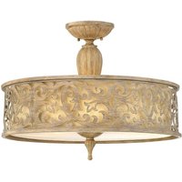HK/CARABEL/SF/L Carabel 3 Light Champagne Large Semi Flush Light