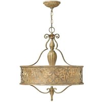 HK/CARABEL/P/B Carabel 3 Light Champagne Ceiling Pendant Chandelier