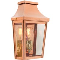 Norlys CS7-2-COPPER Chelsea Half Lantern Copper with Clear Panels