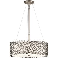 Silver Coral 3 Light Dual Mount Ceiling Pendant Light KL-SILVER-CORAL-P-A