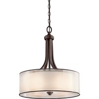 KL-LACEY-P-L-MB Lacey Large Pendant Lampshade Bronze Finish