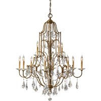 FE-VALENTINA12 Valentina 12 Light Multi-Tier Chandelier Ceiling Light In Oxidised Bronze