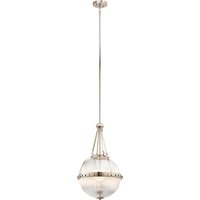 KL-ASTER-P-PN Aster 3 Light Pendant Light In Polished Nickel