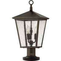HK/TRELLIS3/L Trellis 3 Light Pedastal Light In Regency Bronze