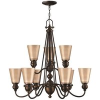 HK/MAYFLOWER9 Mayflower 9 Light Olde Bronze Chandelier