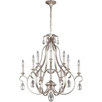 FE/DEWITT9 Dewitt 9 Light Ceiling Chandelier Light In Sunrise Silver