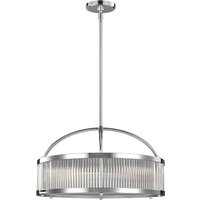 FE-PAULSON-6P Paulson 6 Light Pendant Light In Polished Chrome