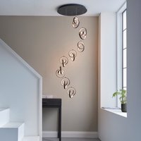 Endon 97625 Cosma 8 Light LED Cluster Ceiling Pendant Light In Textured Black Finish