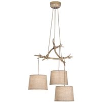Mantra M6176 Sabina 3 Light Ceiling Pendant In Imitation Wood