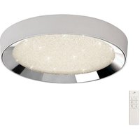 Mantra M5922 Male LED Large Round Flush Ceiling Light In Chrome - Dia:650mm