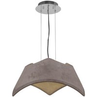 Mantra M4815 Maui 3 Light Ceiling Pendant Light In Chrome And Cement Effect