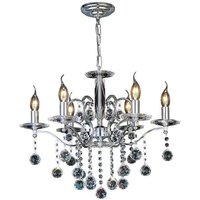 Diyas IL30126 Zinta 6 Light Pendant Light In Polished Chrome