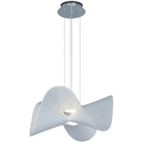Mantra M5876 Manta LED Ceiling Pendant Light In Chrome And White