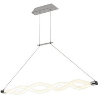 Mantra M6612 Sahara II 40 Watt LED Pendant Light In Polished Chrome And Opal White