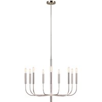 FE-BRIANNA9-PN Brianna 9 Light Chandelier In Polished Nickel - Fitting Only