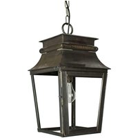 512ANT Parisienne Small Hanging Lantern In Old Antique - H: 530mm