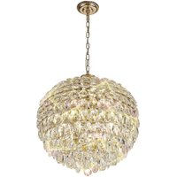 Diyas IL32805 Coniston 9 Light Ceiling Pendant In French Gold