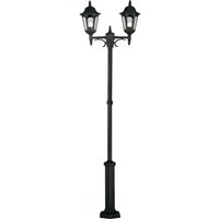 Elstead PR8 BLACK Parish 2 Light Exterior Twin Lamp Post In Black