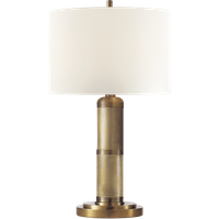 Longacre Table Lamp Brass, Table Lamp, Small, Hand-Rubbed Antique Brass - Andrew Martin