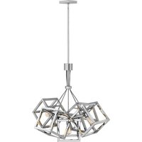 Quintiesse QN-ENSEMBLE5P-PN Ensemble 5 Light Cluster Ceiling Pendant In Polished Nickel