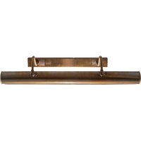 Sutton Handmade Double Swan Neck Picture Light In Antique Brass Finish 60.5cm