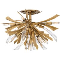 Quintiesse QN-VIDA-9F Vida 9 Light Semi Flush Ceiling Light In Burnished Gold Finish
