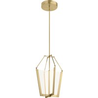 Quintiesse QN-CALTERS-P-M-CG Calters Medium Integral LED Ceiling Pendant In Champagne Gold