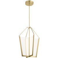 Quintiesse QN-CALTERS-P-L-CG Calters Large Integral LED Foyer Ceiling Pendant In Champagne Gold