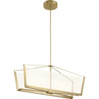 Quintiesse QN-CALTERS-ISLE-CG Calters Integral LED Isle Ceiling Pendant In Champagne Gold