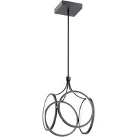 Quintiesse QN-CIRI-P-MBK Ciri Integral LED Ceiling Pendant Light In Matte Black Finish