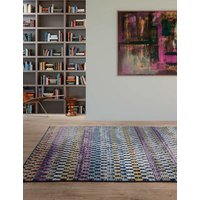Asiatic Muse Check Bright Woven Rug Multi