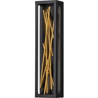 Quintiesse QN-STYX-LED-W-BG Styx Dimmable LED Wall Light In Black And Gold Finish