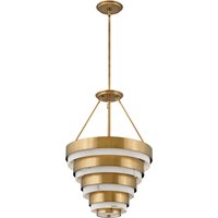 Quintiesse QN-ECHELON-4P Echelon 4 Light Ceiling Pendant In Heritage Brass Finish
