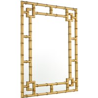 Laura Ashley Shawford Rectangle Mirror With Gold Detail Edging