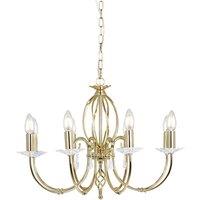 Aegean 8 Light Chandelier Polished Brass Finish, E14