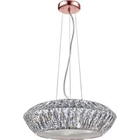 Armel 7 Light LED Rose Gold Ceiling Fitting