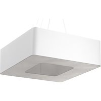 Urano Square Pendant Light White 60cm E27