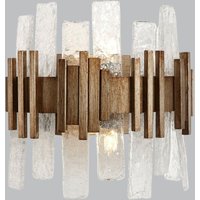 Opulent Textured Glass Wall Lamp