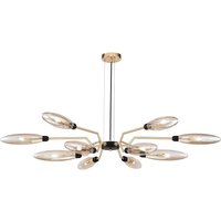 Ventura Ceiling Pendant Lamp Matt Gold , 12 Light, G9