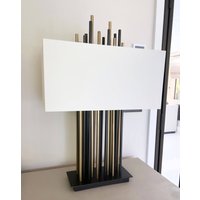 Luxurious Light & Dark Antique Brass Lamp
