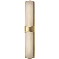 Valencia Led Wall Sconce Brass, Alabaster, 3000K