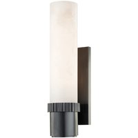 Argon 1 Light Wall Sconce Old Bronze, Alabaster