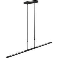 Zelena Led Integrated Pendant Ceiling Light Light Black Matt, Plastic Matt