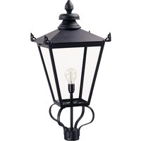 Wilmslow 1 Light Outdoor Post Lantern Black, E27