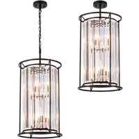 Pentagon Satin Black Pendant
