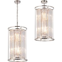 Pentagon Polished Nickel Pendant