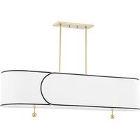 Zara 5 Light Island Light Brass
