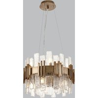 Halo Opulent Textured Glass Chandelier Small