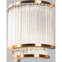 Tiered Antique Brass Wall Light