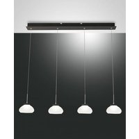 Arabella LED Straight Bar Pendant Ceiling Light White Glass